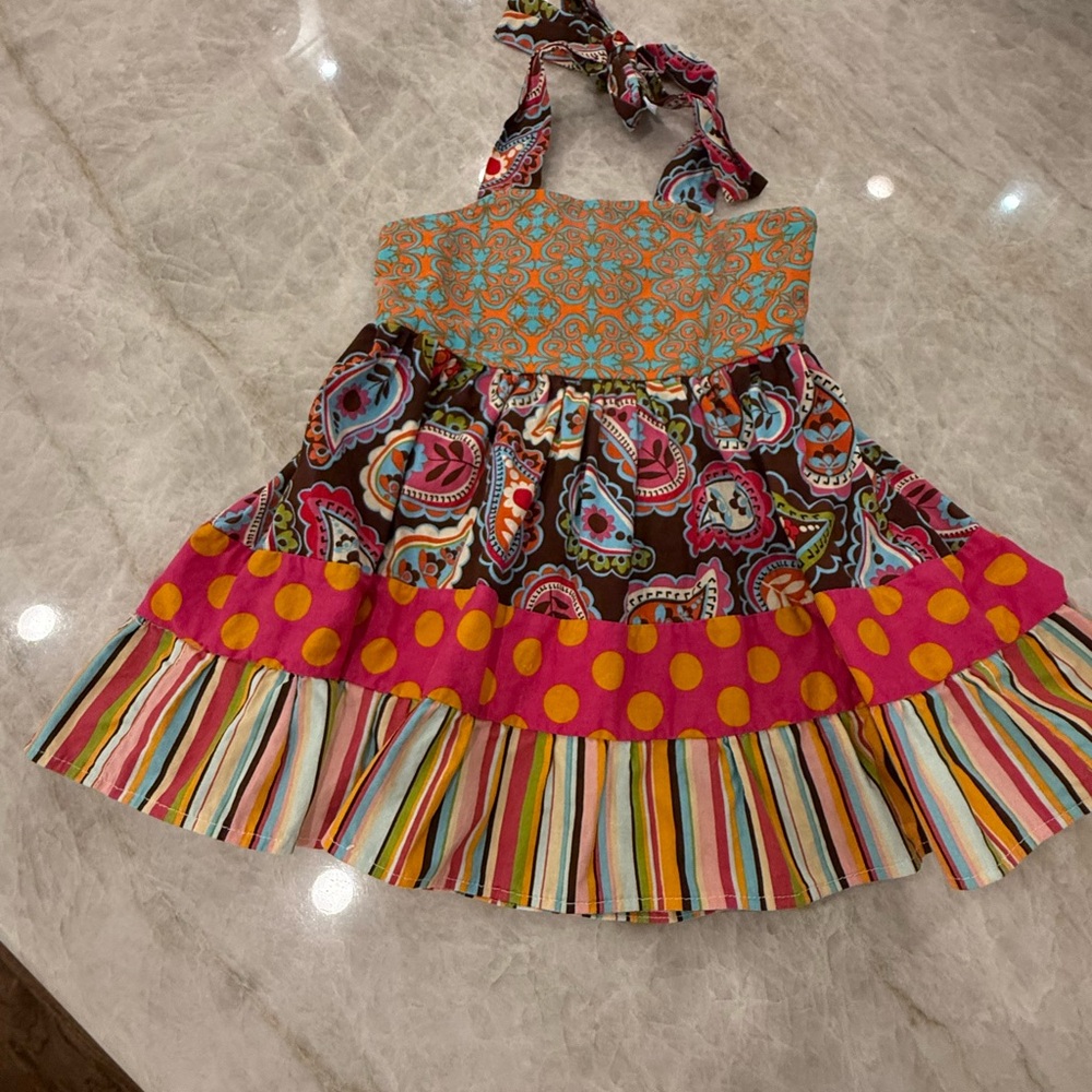 Girls Boho Polka Dot Boho sundress size 2T/3T